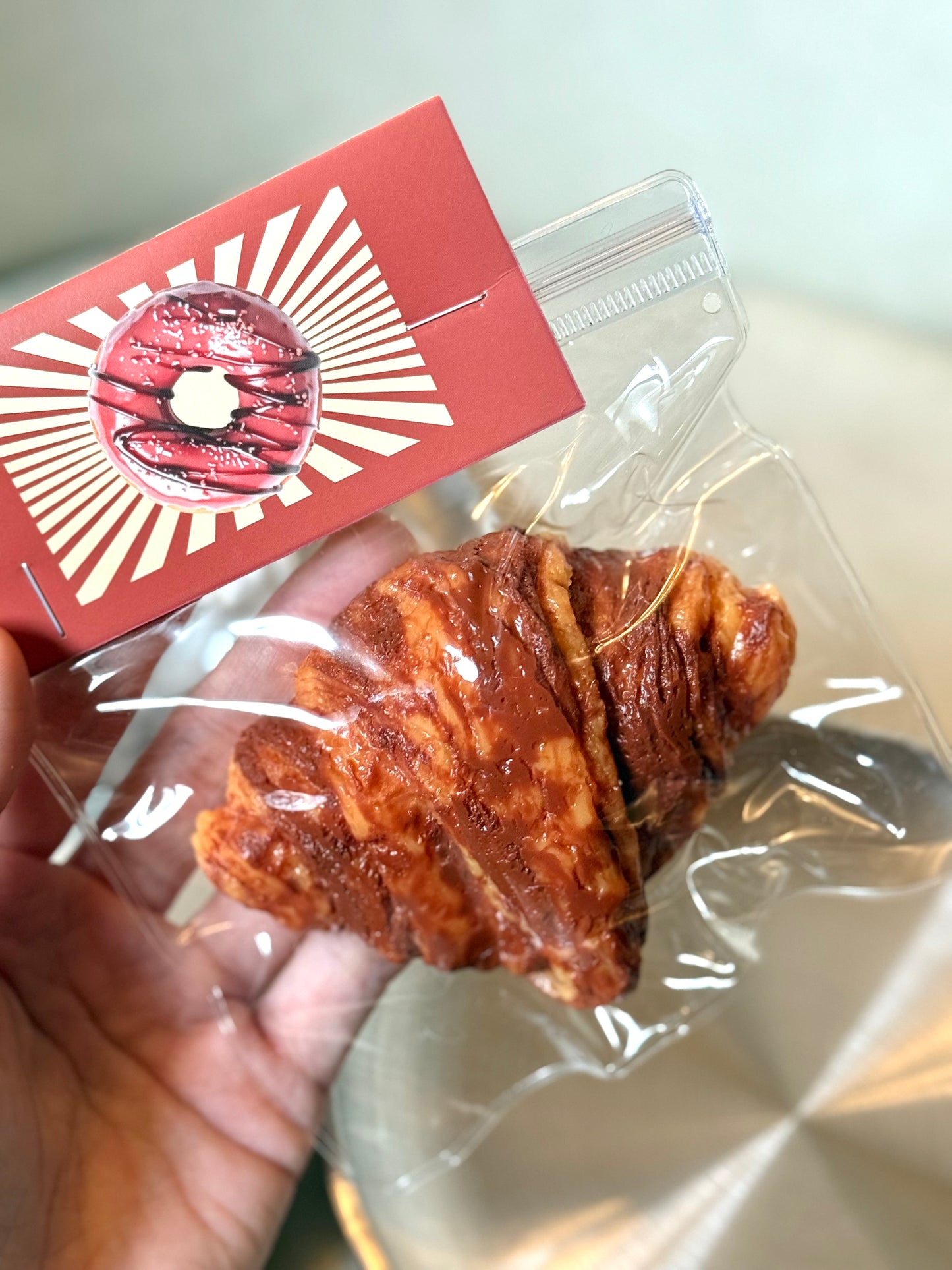 Croissant Squishy, ASMR Toys, Fake Food Slime